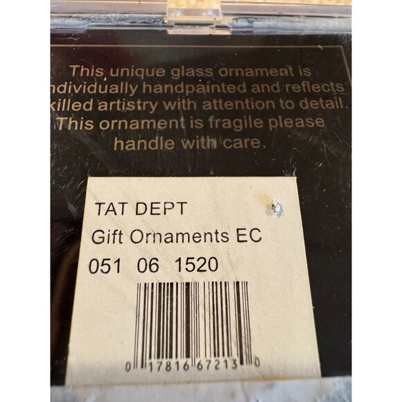 🐑 2004‎ Target Unique Treasures Glass Elvis Sheep Christmas Ornament – NIB - Picture 6 of 9